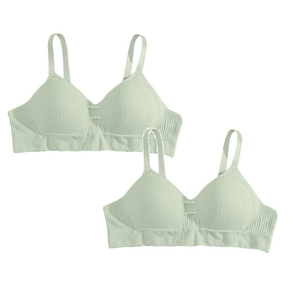 Bras For Girls 12-14 With Adjustable Back Closer Teenage Girls Sports Bra Seamless Removable Shoulder Strap