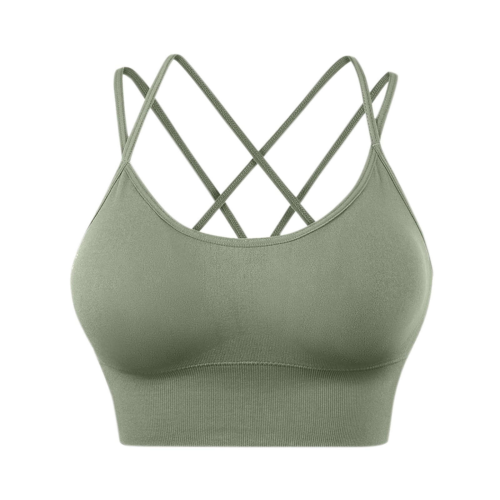 Salsation Criss Cross Bra Green Tiedy（M） Criss-Cross Bra