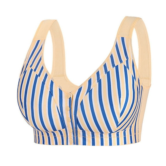 Bras For Women Front Closure Lightly Lined No Underwire T Shirt Bras For Everyday Full Coverage Comfort Supportive Bralette