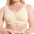thumbnail image 1 of Bras For Women Large Size Mm Middle Lace Pure Summer Comfortable Stretchy Breathable Lightweight Shaping Delicate Daily Bra, 1 of 4