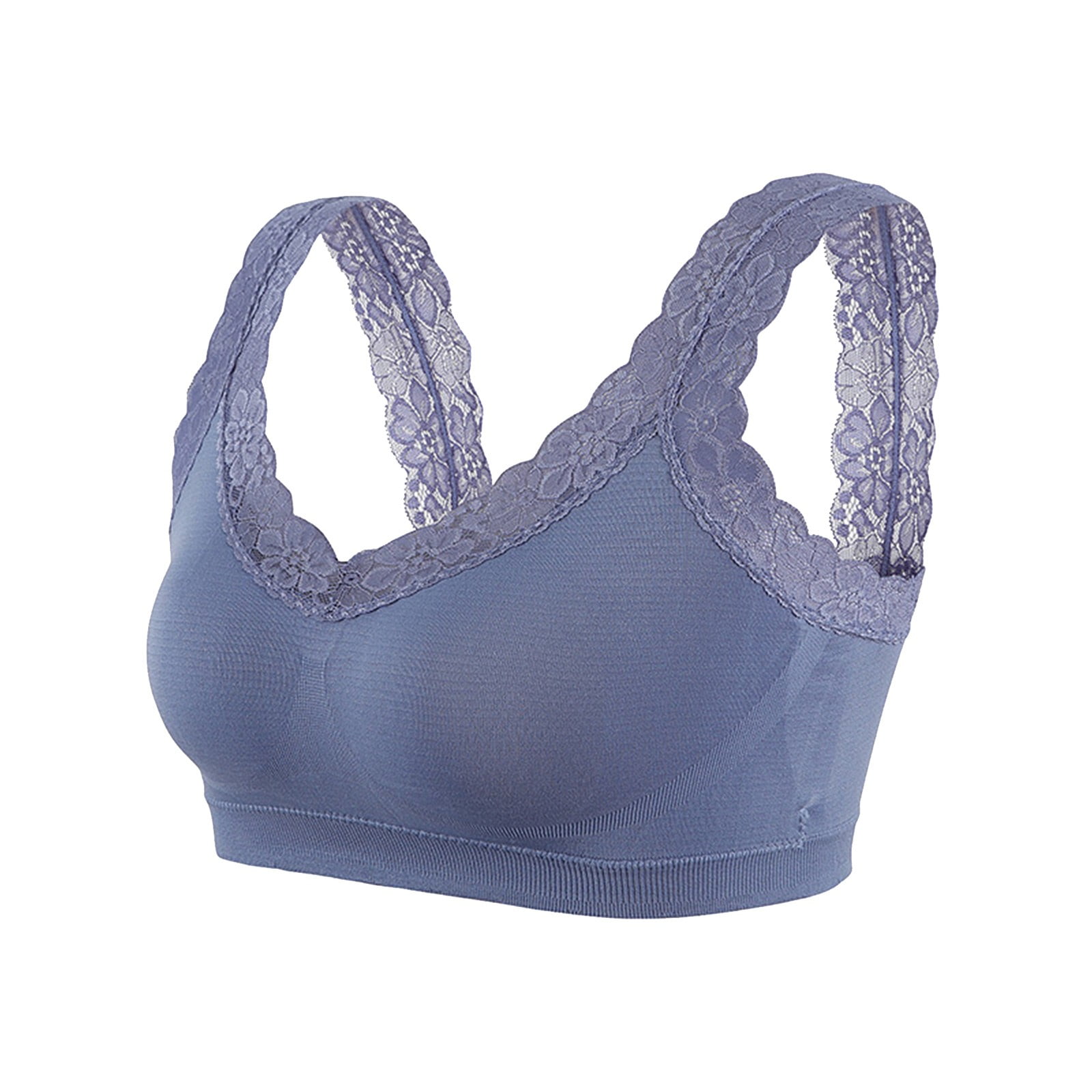 Bras For Women Sports Bras Tank Top Low Back Sleep Bra Seamless Without Steel Ring V Neck