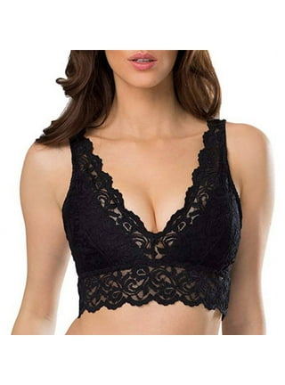 Womens Bras,Back Double-Breasted Full Lace Thin Bra(70B-90B)