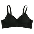 thumbnail image 1 of Bras For Girls 9-11 Training Bras For Girls 12-14 With Adjustable Back Closer Teenage Girls Sports Bra Seamless Removable Shoulder Strap Training Bra Pack #Z02Black 36, 1 of 5