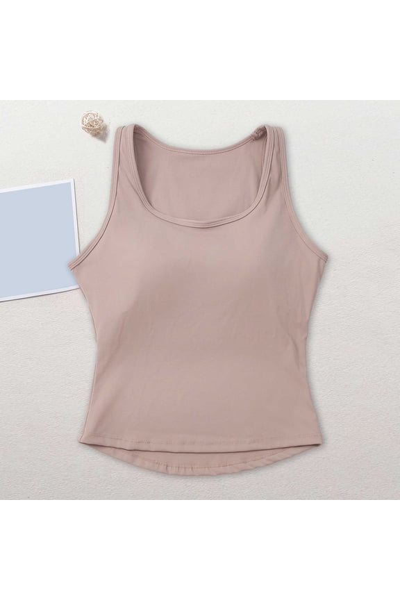 Bras Medium Impact Wirefree Sports Bras Workout Tank Tops With Removable Pads