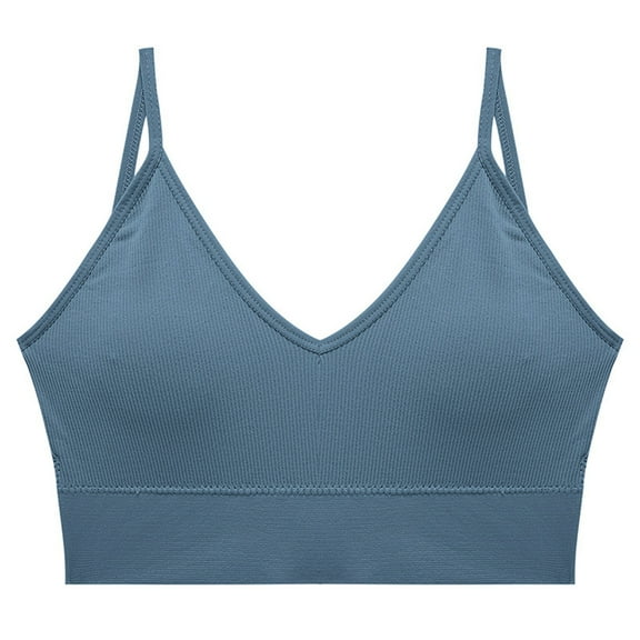 Bras Under $5! Cagogo Padded Bralettes for Women, Sports Bras for Women, V Neck Cami Bra for Women Girls, Brasier Sin Varillas Para Mujer
