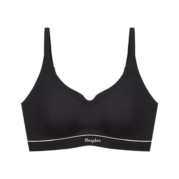 Bras No Underwire Women Tops Bra Wire-Free Underwears Base Vest Style Sports Lingerie V-Neck Seamless Bra Feature Hook and Eye Closure Wire-Free Bra Style Y-260 , Black XL