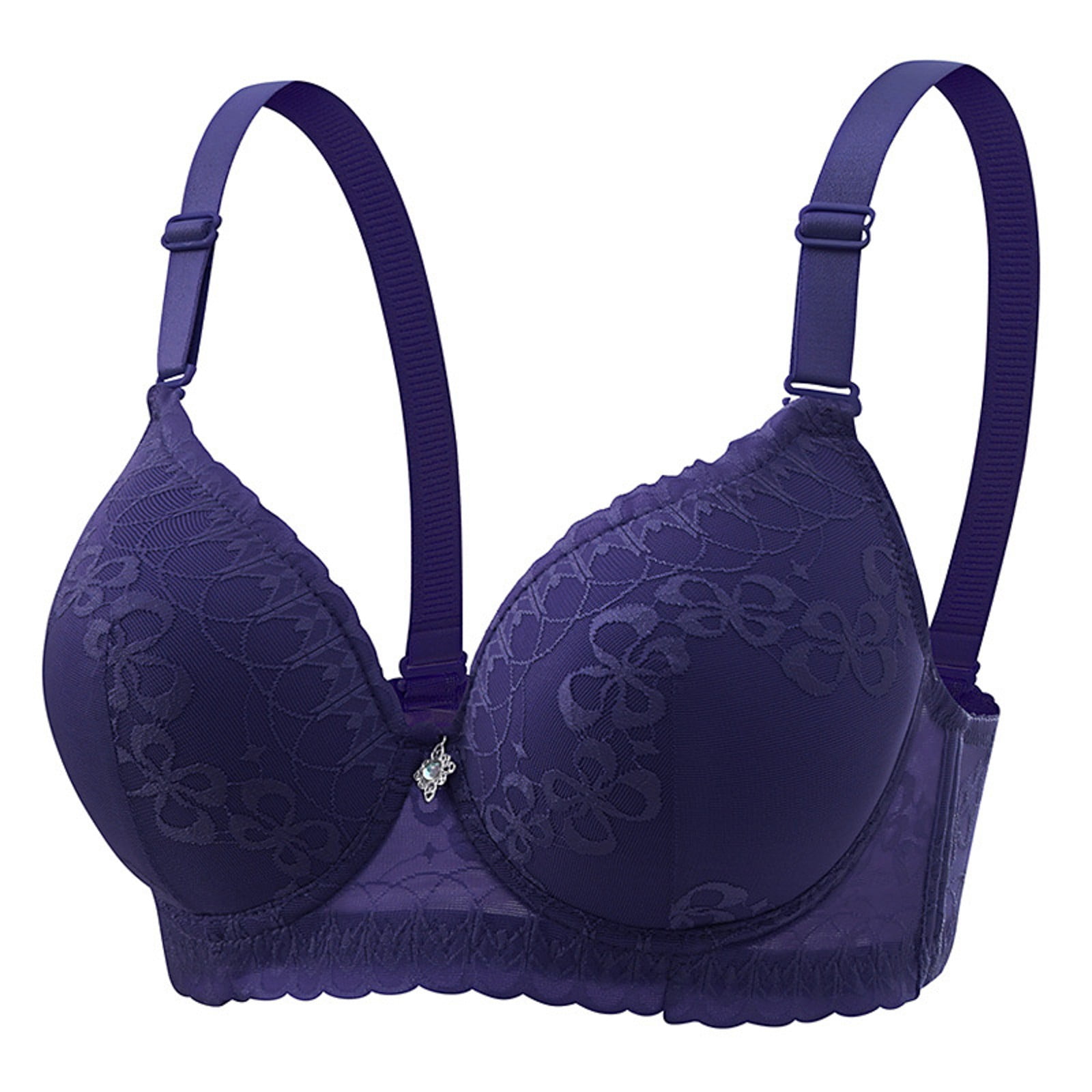 Bras Wireless Lace Camisole Bra Plus Size With Side Support Thin Push Bras Wireless Lace Camisole Bra Plus Size With Side Support Thin Push