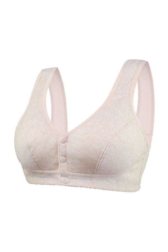 Bras for Women Breathable Unlined Bra for Everyday Wear with Convertible Straps and Backless Design Seamless Comfort for Confidence and Freedom Brown 36