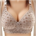 thumbnail image 1 of Bras for Women Casual Lace Pattern Nursing Bras Softy Daily Breathable Support And lift Women's Lingerie, Sleep & Lounge Active Fit Posture Lightly Smoothing Bras（Gray,L）, 1 of 3