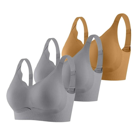 Bras for Women Comfortable Bras for Women Women's Seamless Comfort Bra 3 Piece Set Adjustable Support Sports Bra For Home Leisure And Workout All Season Wear