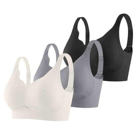 Bras for Women Comfortable Bras for Women Women's Seamless Comfort Bra 3 Piece Set Adjustable Support Sports Bra For Home Leisure And Workout All Season Wear
