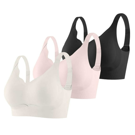 Bras for Women Comfortable Bras for Women Women's Seamless Comfort Bra 3 Piece Set Adjustable Support Sports Bra For Home Leisure And Workout All Season Wear