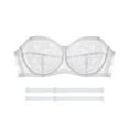 thumbnail image 1 of Bras for Women,Comfortable Wireless Lace Strapless Bralette Featuring Underwire And Convertible Removable Supportive Everyday Wear,Sports Bras for Women,White,80CD, 1 of 8