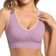 thumbnail image 1 of Bras for Women Comfortable Womens Wireless Bras V Mesh Comfortable Bralette Supportive Tshirt Bra No Underwire Seamless Push Up Everyday Bras Plus Size L-6XL, 1 of 4