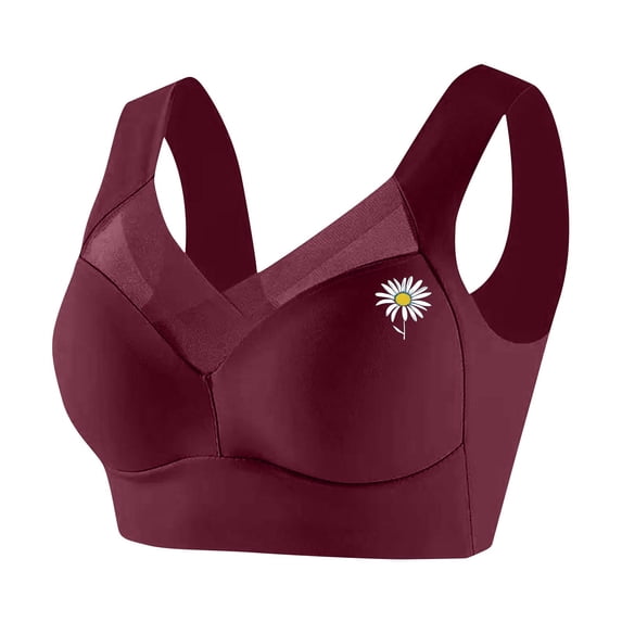 Bras for Women Comfortable Womens Wireless Bras V Mesh Comfortable Bralette Supportive Tshirt Bra No Underwire Seamless Push Up Everyday Bras Plus Size