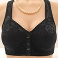 thumbnail image 1 of Bras For Women Front Closure Bras Comfort Breathable Plus Size Daily Bras No Underwire Full Support, Bras with Built-In Shelf Liner, Bras for Side Sleeper Comfort, 1 of 3
