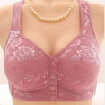 thumbnail image 1 of Bras For Women Front Closure Bras Comfort Breathable Plus Size Daily Bras No Underwire Full Support, Bras for Postpartum Belly Support, Wireless Comfort Bras for Everyday Wear, 1 of 9