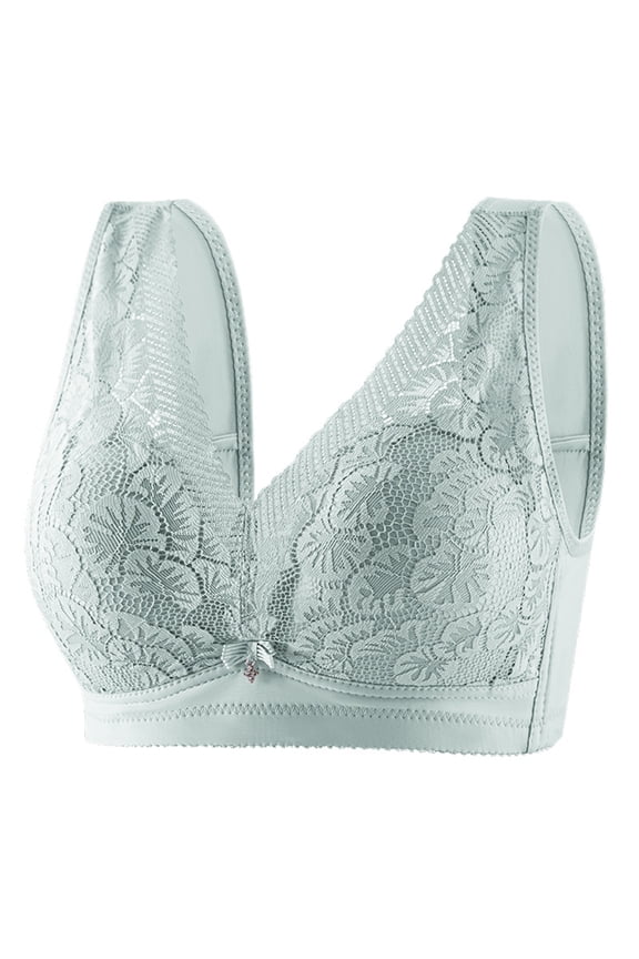 Bras for Women Front Closure Wireless Plus Size Comfort Breathable Nowire Bra Push Up Bras Bralettes with Support Sexy Lightly T-Shirt Bra Full Coverage No Padded Everyday Bras