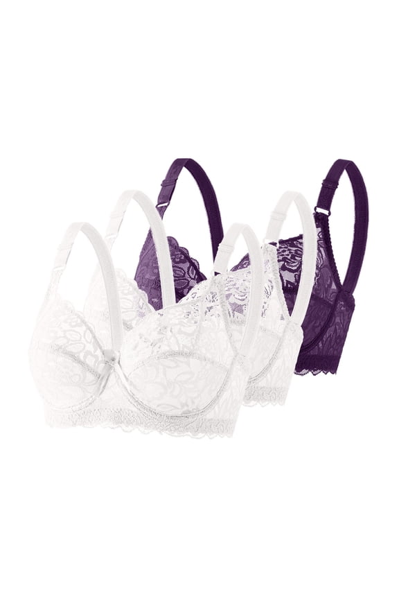 Bras for Women Full Coverage Seamless Bras Wireless Comfortable Free Bras Body-shaping Supportive Bras Comfy Daily Essentials Everyday Underwear Gym Workout Yoga Bras