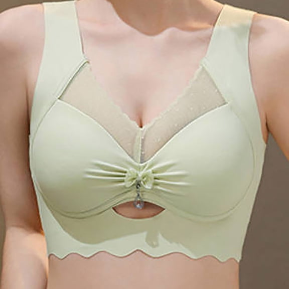 Bras for Women with Gathering Collection Accessory Breast Adjustment Underwear Lace Bra Solid Color Plus Size Breathable Bra Comfortable Summer Everyday Wear