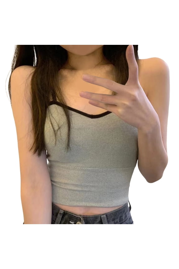 Bras for Women,Lightweight Back Support Sling Bra with Sweat Absorbing and Removable Chest Pads for Comfortable All-Day Wear,Sports Bras for Women,Grey,One Size