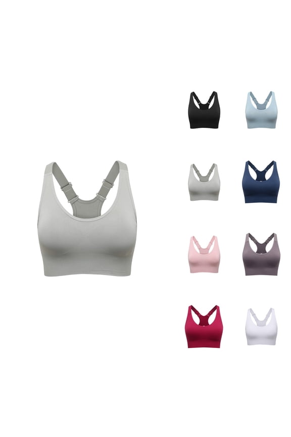 Bras for Women Medium Support Bra High Impact Plus Size Sports Bra for Women Front Zip & Adjustable Straps Wirefree Mesh Supportive Athletic Top for Large Bust Ideal for Running Yoga