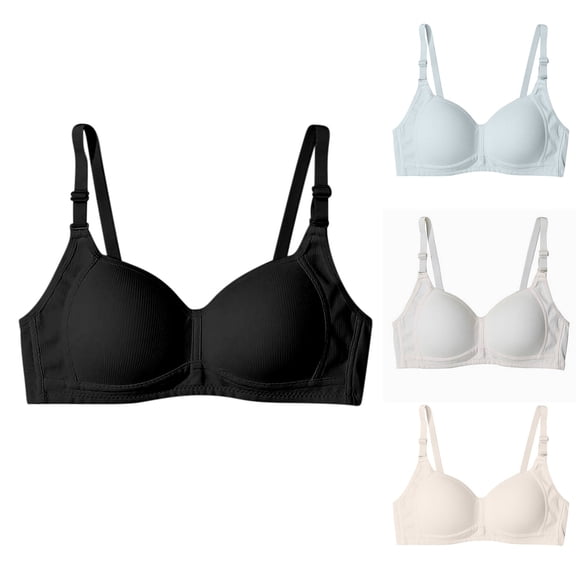 Bras for Women Plus Size Front Closure Full Coverage No Underwire Bras for Seniors Comfort Wireless Front Close Push up Bras with Back Support Lace Sleeping Everyday Bras