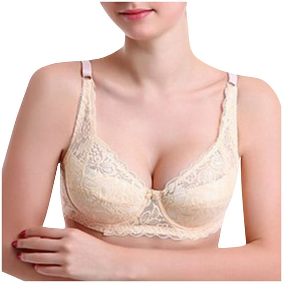 Tbopshirt Bras for Women Plus Size,Wirefree Padded Bra Push Up,Fashion Comfortable Woman's Lace Beauty Back Strap Wrap Plus Size Bra,Women's T-Shirt Bras