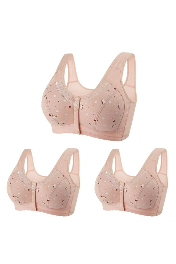 Bras for Women Plus Size,Wirefree Padded Bra Push Up,Woman's Comfortable Lace Breathable Bra Underwear No Rims,Women's T-Shirt Bras