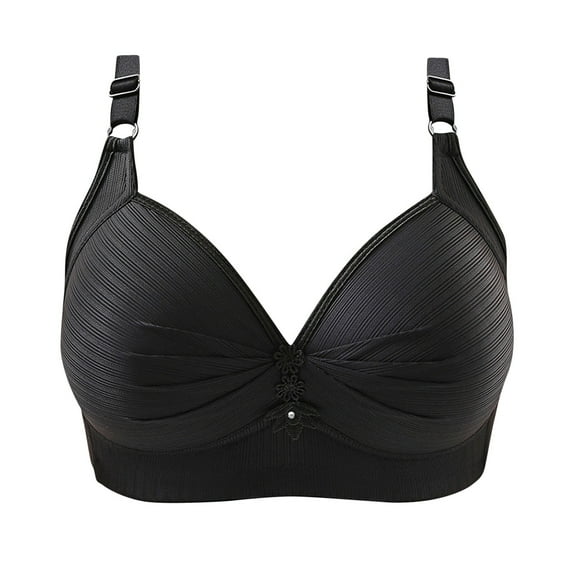 Tbopshirt Bras for Women Plus Size,Wirefree Padded Bra Push Up,Woman's Fashion Plus Size Wire Free Comfortable Push up Hollow Out Bra Underwear,Women's T-Shirt Bras