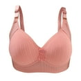 thumbnail image 1 of Bras for Women Plus Size,Wirefree Padded Bra Push Up,Woman's Solid Color Comfortable Hollow Out Perspective Bra Underwear No Rims,Women's Deals T-Shirt Bras,Holiday Gift Savings Clearance, 1 of 3