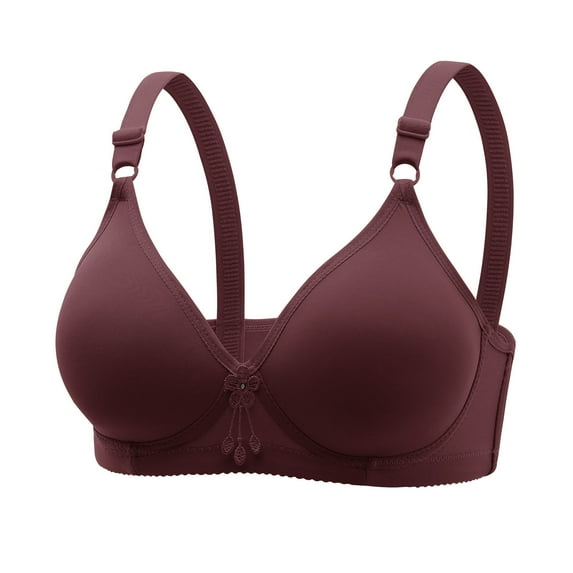 Bras for Women Plus Size,Wirefree Padded Bra Push Up,Women's Bra Soild Color Wire Free Underwear Bra Everyday Underwear,Women's Deals T-Shirt Bras,Holiday Gift Savings Clearance