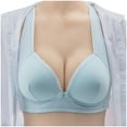 thumbnail image 1 of Bras for Women Plus Size,Wirefree Push up Bras,Woman's Nursing Bra Front Release Glossy Comfortable Breathable Bra Underwear No Rims,Women's Deals T-Shirt Bras,Holiday Gift Savings Clearance, 1 of 4