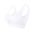 thumbnail image 1 of Bras, Women'S Yoga Sports Wirefree Breathable Bralette With Hollow Mesh, Soft Cup Comfort Bra Active Lifestyle & Workouts Stretch Bras Womens Bralette Push Set Bras Stretch (48, White) ZMTing, 1 of 4