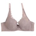 thumbnail image 1 of Bras for Women Soft Steel Ring Sexy Lace Underwear Adjustable Bra Gathering Womens Classic Training Sleep Sports Comfort Underwear with Adjustable Bustier, 1 of 4