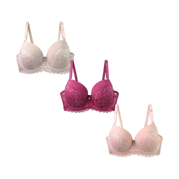 Bras for Women,Soft Wireless Comfort Bra Seamless Support Everyday Wear Lightweight Breathable T Shirt Bra For Women 3PCS,Sports Bras for Women,Coffee,90D