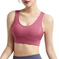 thumbnail image 1 of Bras for Women,Sports Bra Thin Comfortable Running Fitness Yoga Vest Shockproof Support Push Up Design for Small Chest,Sports Bras for Women,Hot Pink,XL, 1 of 6