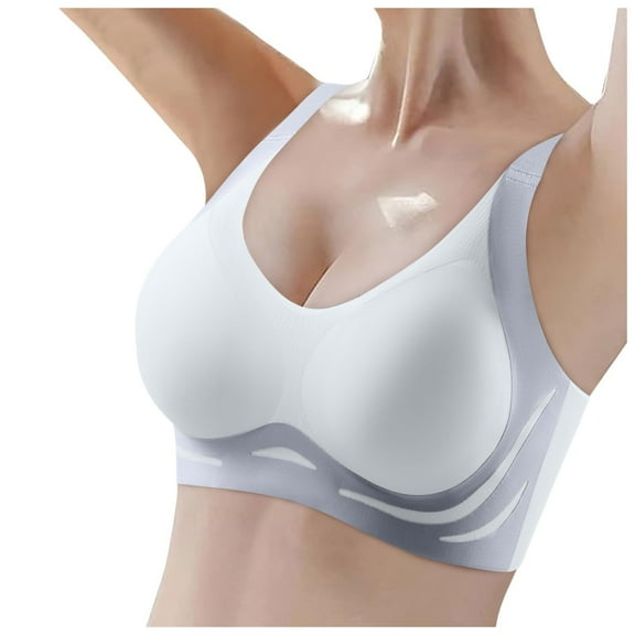 Bras For Women No Underwire Comfort Super Gather Bra Wireless Bra Lifting Bras For Sagging Breasts, Bras for Post Mastectomy Recovery, Low Impact Sports Bras for Walking