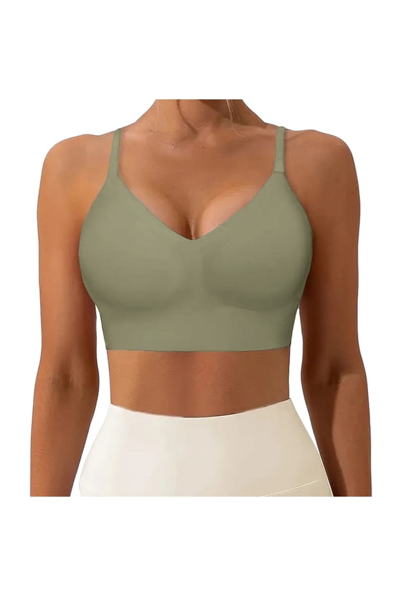 Bras for Women No Underwire Crossover Bra Cotton Bras for Women Back Support Bra Full Coverage Bra for Women Casual Back Hook Bra Breathable Back Bra Breathable Bras for Women Plain Back Closure Br