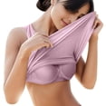 thumbnail image 1 of Bras for Women,Upgraded Seamless Camisole Undershirt for Women Built-in Removable Bra Pads Sleeveless Soft Innerwear Summer,Sports Bras for Women,Pink,L, 1 of 6