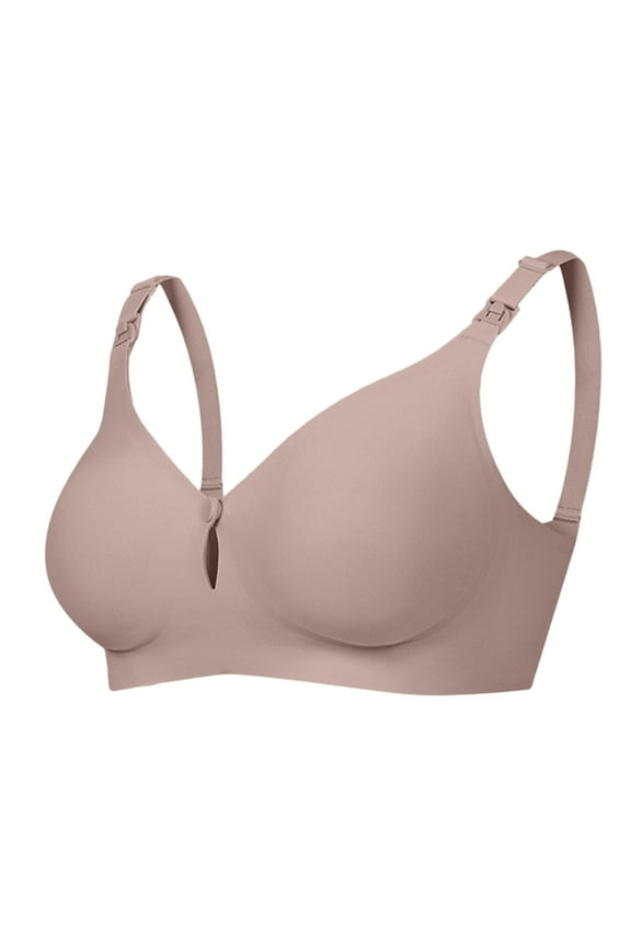 Bras for Women,Wirefree Full Cup Seamless Bra for Women Comfortable Padded Support Bralette Soft Breathable Everyday Wear,Sports Bras for Women,Grey,XL