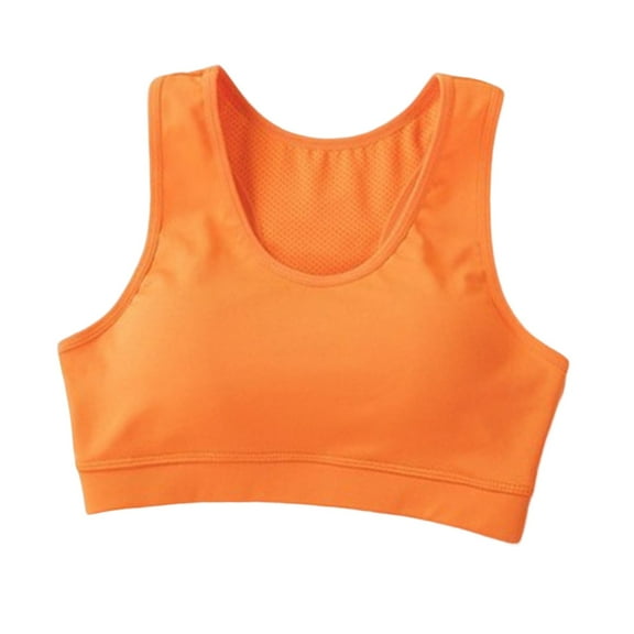 Bras for Women Women's Running Sports Thin Shockproof Gathering Womens Bras Pack under Control Maternity Bra Running Girl One Shoulder Sports Bra High Intensity for Women Workout Orange M