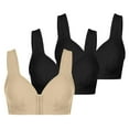 thumbnail image 1 of Bras for Elderly Women Lightly Lined Bra Feature V-Neck Strapless Bra Style W-1926 Beige XXL, 1 of 8