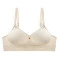 thumbnail image 1 of Bras for Girls No Underwear Teen Girls Seamless Wireless Bra with Adjustable Straps Soft Comfortable Cute Padded Bralette Underwear Beige 15Y, 1 of 6