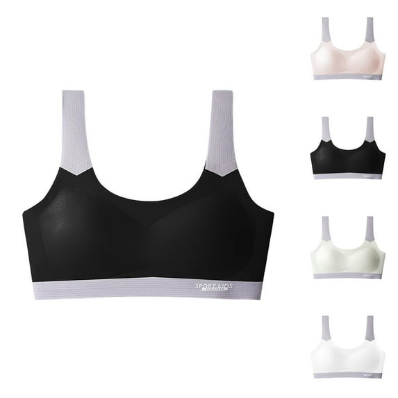 Bras for Girls Wireless Training Bra Girls Underwear Training Bras for Teens Sports Bras Soft Solid Color Comfort Style Ideal for Active Girls
