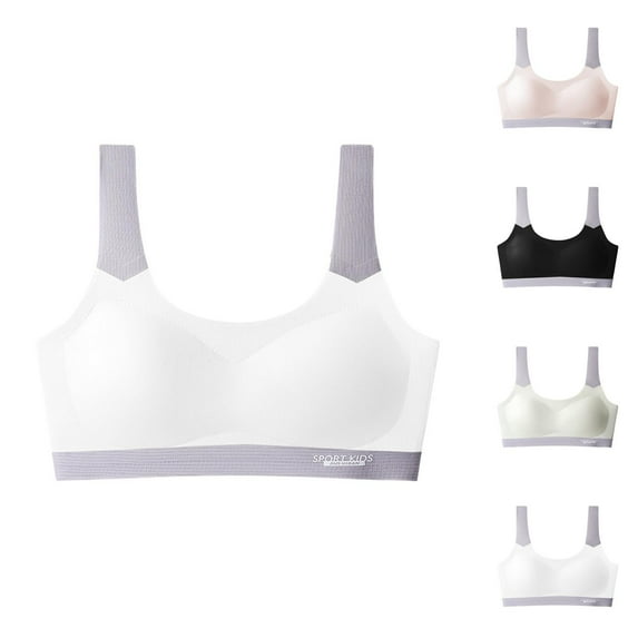 Bras for Girls Wireless Training Bra Girls Underwear Training Bras for Teens Sports Bras Soft Solid Color Comfort Style Ideal for Active Girls