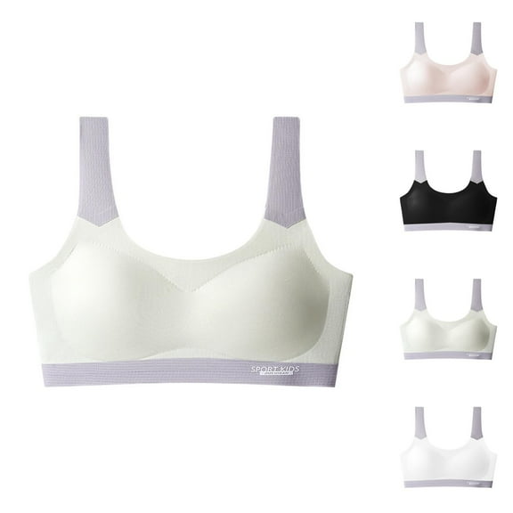 Bras for Girls Wireless Training Bra Girls Underwear Training Bras for Teens Sports Bras Soft Solid Color Comfort Style Ideal for Active Girls