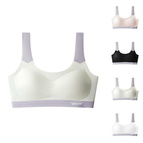 Bras for Girls Wireless Training Bra Girls Underwear Training Bras for Teens Sports Bras Soft Solid Color Comfort Style Ideal for Active Girls