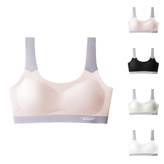 Bras for Girls Wireless Training Bra Girls Underwear Training Bras for Teens Sports Bras Soft Solid Color Comfort Style Ideal for Active Girls