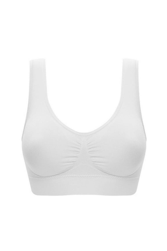 Bras for Older Ladies, Everday Bra for Seniors, Front Close Button Underwear, Full Support Wide Back No Underwire Bras